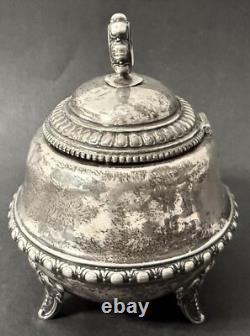 Antique Imperial Russian 84 SIlver Jewelry Box