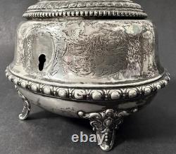 Antique Imperial Russian 84 SIlver Jewelry Box