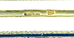 Antique Imperial Russian 84 Shaded Enamel Silver Gilt Belt Buckle Moscow 1888
