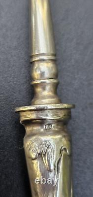 Antique Imperial Russian 84 Silver Cake Server 83 Grams, Decorative Handles Art