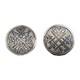 Antique Imperial Russian 84 Silver Cufflinks Royal Armorial Coat of Arms Royalty