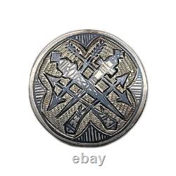 Antique Imperial Russian 84 Silver Cufflinks Royal Armorial Coat of Arms Royalty