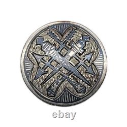 Antique Imperial Russian 84 Silver Cufflinks Royal Armorial Coat of Arms Royalty