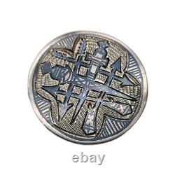 Antique Imperial Russian 84 Silver Cufflinks Royal Armorial Coat of Arms Royalty