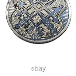 Antique Imperial Russian 84 Silver Cufflinks Royal Armorial Coat of Arms Royalty
