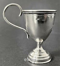 Antique Imperial Russian 84 Silver Engraved Cup (CK)