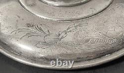 Antique Imperial Russian 84 Silver Footed & Lided Candy DIsh