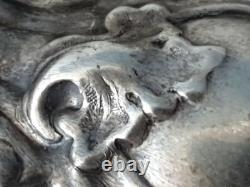 Antique Imperial Russian 84 Silver Gilt Rococo Repousse Sugar Tong Russia Empire