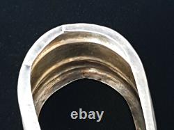 Antique Imperial Russian 84 Silver Gilt Rococo Repousse Sugar Tong Russia Empire