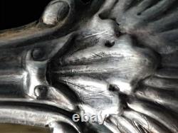 Antique Imperial Russian 84 Silver Gilt Rococo Repousse Sugar Tong Russia Empire