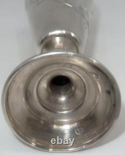 Antique Imperial Russian 84 Silver Ivan Lebedkin Engraved Leaves Kiddush Cup, 3