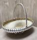Antique Imperial Russian 84 Silver Large Swing Basket Fruit/Bread Bowl 1896