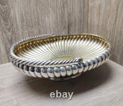 Antique Imperial Russian 84 Silver Large Swing Basket Fruit/Bread Bowl 1896