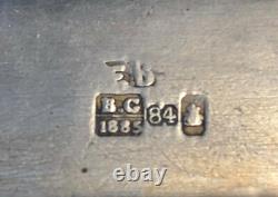 Antique Imperial Russian 84 Silver Niello Pill Box