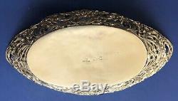 Antique Imperial Russian 84 Silver Repousse Basket (Faberge)