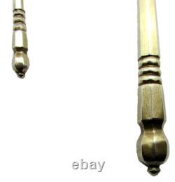 Antique Imperial Russian 84 Silver Serving Spoons c 1880 Engraved Gold Wash