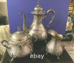 Antique Imperial Russian 84 Silver Tea Set