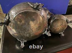 Antique Imperial Russian 84 Silver Tea Set