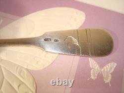 Antique Imperial Russian 84 Silver Tea Strainer Engraved Gold Wash, Marked