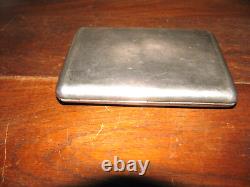 Antique Imperial Russian 84 Solid Silver Gold Washed 211 Grams Cigarette Case
