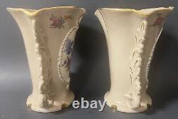 Antique Imperial Russian (A. Popov) Pair of Porcelain Vases