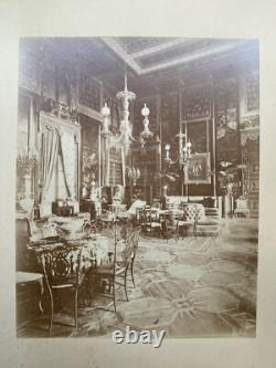 Antique Imperial Russian Albumen Photo Interior of Romanov Palace Tsar Nicholas