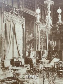 Antique Imperial Russian Albumen Photo Interior of Romanov Palace Tsar Nicholas