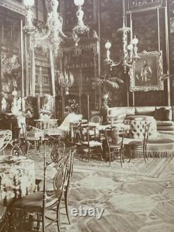 Antique Imperial Russian Albumen Photo Interior of Romanov Palace Tsar Nicholas