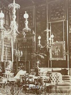 Antique Imperial Russian Albumen Photo St Petersburg Palace Interior Tsar Russia