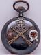 Antique Imperial Russian Army Officer's Award Gunmetal Oversize Pocket Watch
