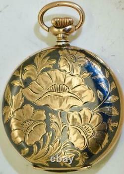 Antique Imperial Russian Art-Nouveau Longines silver, gold&niello pocket watch