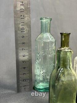 Antique Imperial Russian Bottle Pharmacy bottle Glass Collection 12pc. Video