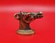 Antique Imperial Russian Brass Horse Head? Sealing Wax Seal Stamp Fob