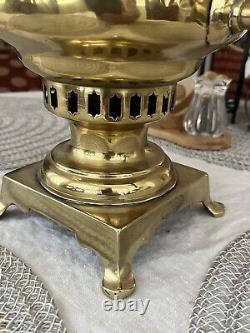 Antique Imperial Russian Brass Samovar 1870's. 16.5 Tall