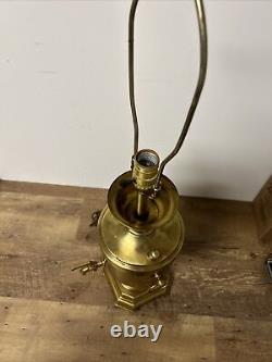 Antique Imperial Russian Brass Samovar Lamp