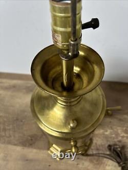 Antique Imperial Russian Brass Samovar Lamp