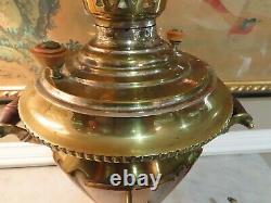 Antique Imperial Russian Brass Samovar withTeapot, 23 Tall