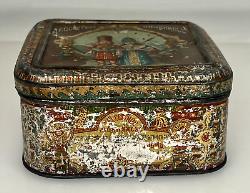 Antique Imperial Russian Candy Tin Box 91253