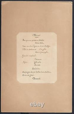 Antique Imperial Russian Coronation Menu Tsar Nicholas II Mayor of Moscow Dinner