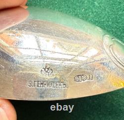 Antique Imperial Russian Court Silver Serving Spoon Grand Duchess Maria Romanov