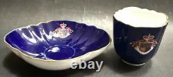 Antique Imperial Russian Cup & Saucer from Trubetskoy Family Service by Meissen
