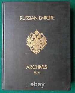 Antique Imperial Russian Emigre Archives Vol 4 1973 World War I Revolution Tsar