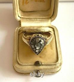 Antique Imperial Russian Faberge 14k 56 Solid Gold Diamond Ring Author's #2