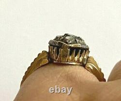 Antique Imperial Russian Faberge 14k 56 Solid Gold Diamond Ring Author's #2