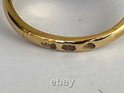 Antique Imperial Russian Faberge 18k 72 AT Gold Silver Diamond Ring Author's