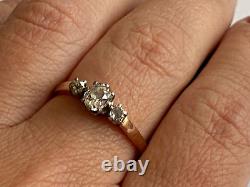 Antique Imperial Russian Faberge 18k 72? Diamonds Ladies Ring Author`s