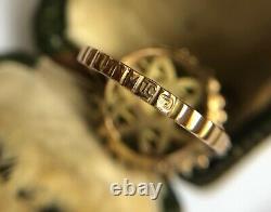 Antique Imperial Russian Faberge 18k 72 Gold Diamond Ruby Ring Author's work