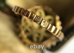 Antique Imperial Russian Faberge 18k 72 Gold Diamond Ruby Ring Author's work