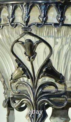 Antique Imperial Russian Faberge Art-Nouveau silver&crystal centrepiece c1890's