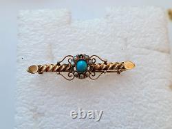 Antique Imperial Russian Filigree Rose Gold 56 14K Women Pin Brooch Jewelry